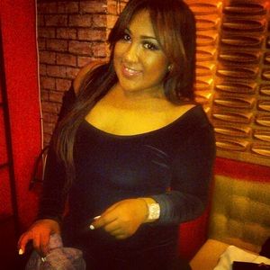 Black corduroy dress